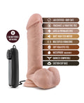 Coverboy Blush Coverboy The Goalie 8" Vibrating Realistic Cock - Vanilla - Image 5