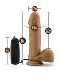 Coverboy Blush Coverboy Soccer Champ 8" Vibrating Realistic Cock - Mocha - Image 5
