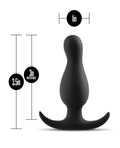 Anal Adventures Blush Anal Adventures Curve Plug - Black - Image 4