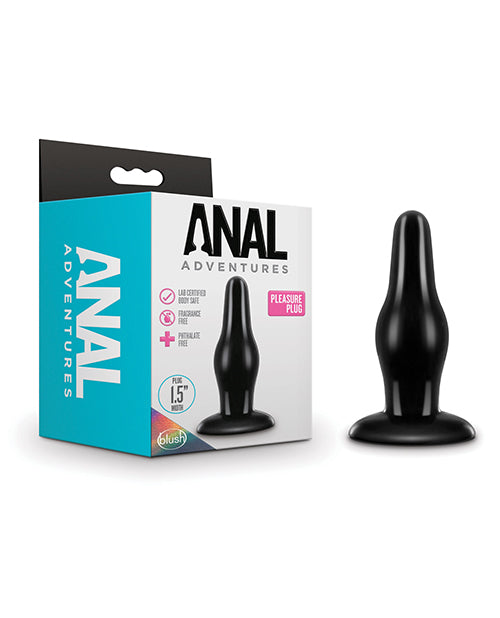 Anal Adventures Blush Anal Adventures Pleasure Plug - Black