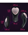 Temptasia Blush Temptasia Heartbeat Panty Vibe w/Remote - Pink & black - Image 5