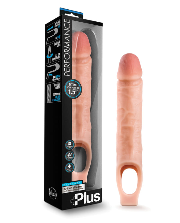 Performance Plus Blush Performance Plus 10" Silicone Cock Sheath Penis Extender - Flesh