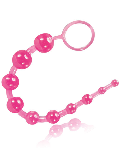 B Yours Blush B Yours Basic Anal Beads - Pink