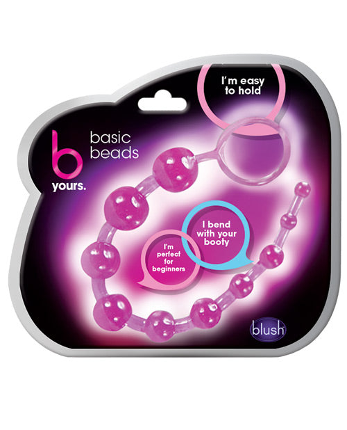 B Yours Blush B Yours Basic Anal Beads - Purple