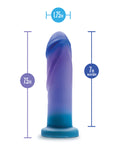 Avant Blush Avant Midnight Rendezvous Silicone Dildo - Ocean Blue - Image 4