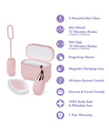 Play With Me Blush Play With Me Wanderlust 4 Piece Vibrator Set - Pink - Image 5