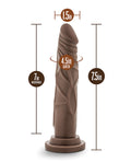 Dr. Skin Blush Dr. Skin 7.5" Basic Realistic Cock - Chocolate - Image 4