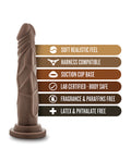 Dr. Skin Blush Dr. Skin 7.5" Basic Realistic Cock - Chocolate - Image 5