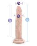 Dr. Skin Blush Dr. Skin Silicone Dr. Carter 7.5" Dildo - Vanilla - Image 4