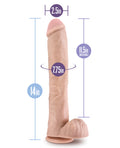 Au Naturel Blush Au Naturel Daddy 14" Sensa Feel Dual Density Dildo - Vanilla
