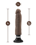 Au Naturel Blush Au Naturel 11" Sensa Feel Magnum Vibrating Dong - Chocolate - Image 4