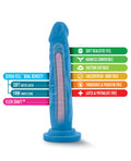 Neo Blush Neo Dual Density 7.5" Cock - Neon Blue - Image 5