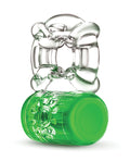 Play With Me Blush Play With Me - Pleaser Rechargeable C-Ring - Neon Green - Image 3