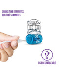 Play With Me Blush Play With Me Pleaser Rechargeable C Ring - Blue - Image 5