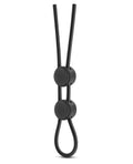 Stay Hard Blush Stay Hard Silicone Double Loop Cock Ring - Black - Image 3