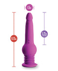 Blush Impressions New York Gyro Quake Dildo - Purple (4)