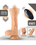 Dr. Skin Blush Dr. Skin Silicone Dr. Grey 7" Thrusting Dildo - Vanilla - Image 4