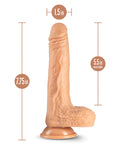 Dr. Skin Blush Dr. Skin Silicone Dr. Grey 7" Thrusting Dildo - Vanilla - Image 5