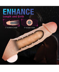 Performance Plus Blush Performance Plus - Intrepid - 2 Inch Silicone Penis Xtender - Beige - Image 4