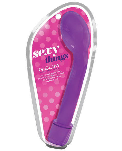Sexy Things Blush Sexy Things G Slim Petite Satin Touch - Purple