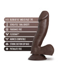 Au Naturel Blush Au Naturel Troy 6" Dildo - Chocolate - Image 5