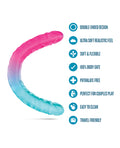 Not Regular Toys Blush B Yours 18" XX Large Double Dong Candy Papi - Multi Colors - Image 5