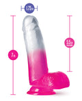 B Yours Blush B Yours 7" Sugar Magnolia Dildo - Fuchsia - Image 2