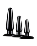 Blush Anal Adventures Basic Plug Kit - Black (2)