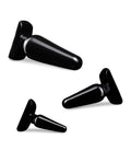 Blush Anal Adventures Basic Plug Kit - Black (3)