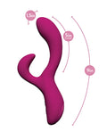Blush Novelties Blush Quinn Rabbit Vibrator - Burgundy - Image 4