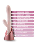 Blush Fraya Rabbit Rechargeable Vibrator - Pink (6)