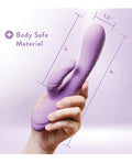 Blush Novelties Blush Evelyn Rabbit Vibrator - Purple - Image 3