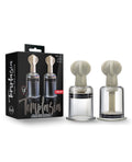 Temptasia Blush Temptasia Clit & Nipple Large Twist Suckers - Clear Set of 2