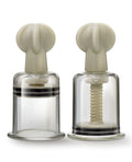 Temptasia Blush Temptasia Clit & Nipple Large Twist Suckers - Clear Set of 2 - Image 2