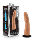 Lock On Blush Lock On 7.5" Hexanite Dildo w/Suction Cup Adapter - Mocha
