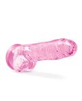 Naturally Yours Blush Naturally Yours 8" Crystalline Dildo - Rose - Image 3