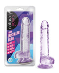 Naturally Yours Blush Naturally Yours 7" Crystalline Dildo - Amethyst