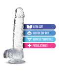 Naturally Yours Blush Naturally Yours 6" Crystalline Dildo - Diamond - Image 5