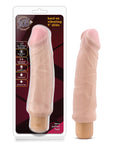 X5 Plus Blush X5 Plus Hard On Vibrating 9" Dildo - Beige