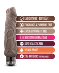 X5 Plus Blush X5 Plus Hard On Vibrating 9" Dildo - Brown - Image 5