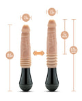 Dr. Skin Blush Dr. Skin Silicone Dr. Knight Thrusting Gyrating Vibrating Dildo - Beige