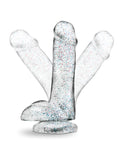 Naturally Yours Blush Naturally Yours 6" Glitter Cock - Sparkling Clear - Image 5