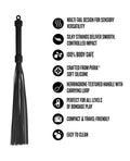 Not Regular Toys Blush Temptasia Ardor Flogger - Black - Image 5