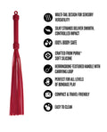 Not Regular Toys Blush Temptasia Ardor Flogger - Red - Image 4