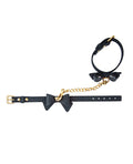 Not Regular Toys Blush Temptasia Ardor Wrist & Ankle Restraints w/Bow - Black - Image 4