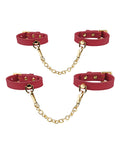 Not Regular Toys Blush Temptasia Ardor Wrist & Ankle Restraints - Red - Image 3