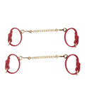 Not Regular Toys Blush Temptasia Ardor Wrist & Ankle Restraints - Red - Image 4