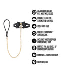 Not Regular Toys Blush Temptasia Ardor Collar & Leash w/Bow - Black - Image 5