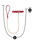 Not Regular Toys Blush Temptasia Ardor Collar & Leash - Red - Image 4