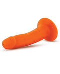 Neo Blush Neo Dual Density 6" Cock - Neon Orange - Image 3
